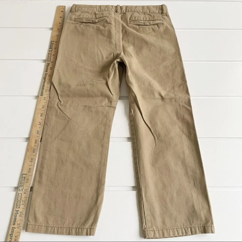 The Children’s Place Khaki Flat Front Chino Pants Size 6 Husky